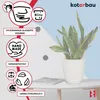 KOTARBAU® Doniczka na rosliny ze spodkiem Biala ? 26 cm Podgląd zdjęcia produktu 5