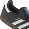 A close-up view of the side of an Adidas Samba OG sneaker. Voir les images du produit