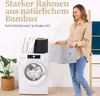 HENNEZ 15904, Badezimmer-Organizer, Schwarz, Braun, Bambus, Produktbild-Vorschau 6
