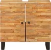 vidaXL Waschbeckenschrank Natur 62 x 33 x 58 cm Massivholz Produktbild-Vorschau 2