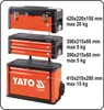 Yato YT-09101, Skrzynka na narzędzia, Metal, Czarny, Podgląd zdjęcia produktu 10