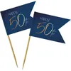 36 Elegant Blue 50th Birthday Party Picker Produktbild-Vorschau 1