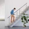 JOIEYOU Nerezové schodiskové zábradlie vonkajšie 180 cm Náhľad obrázku produktu 4
