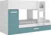 Etagenbett mit Kasten und - 3 x 90 x 190 cm - Weiß, natur Produktbild-Vorschau 5