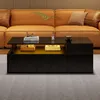 Merax Couchtisch 100x50x35cm mit 9 Fächern und 2 Produktbild-Vorschau 5