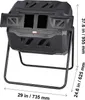 VEVOR Kompostownik bębnowy Kompostownik bębnowy 162,7 l, Podgląd zdjęcia produktu 8