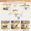 MODFU Esstisch Weiß mit 360° drehbare Produktbild-Vorschau 7