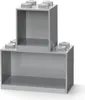 LEGO Bausteinregal-Set BRICK SHELF 2-teilig grau Produktbild-Vorschau 3