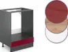 A kitchen cabinet base with material samples. Náhľad obrázku produktu
