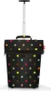 A black shopping trolley with colorful polka dots and a retractable handle. Podgląd zdjęcia produktu