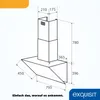 Exquisit KFD 80-8.1  Kopffrei- Dunstabzugshaube | Produktbild-Vorschau 6
