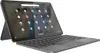 A Lenovo Ideapad Duet Chromebook with its keyboard attached, shown from a three-quarter angle against a white background. Produktbild-Vorschau