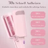 Lockenstab 32mm Welleneisen für Haare,3-fach Barrel Beach Produktbild-Vorschau 2