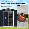 Outsunny Abri de jardin en métal 5,4 m² cabane de jardin Voir les images du produit 4