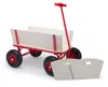 MONZANA® Bollerwagen Holz bis 180 kg mit Dach Luftreifen Produktbild-Vorschau 4