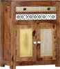 The Living Store Beistellschrank 60x30x75 cm Massivholz Produktbild-Vorschau 2