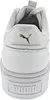 A close-up rear view of a white Puma sneaker. Produktbild-Vorschau