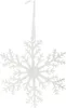 Weihnachtsdeko Schneeflocke Transparent & Silberfarben Ø 21 Produktbild-Vorschau 9