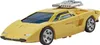 A yellow toy sports car on a white background. Podgląd zdjęcia produktu