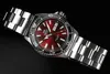 A close-up studio shot of an Orient Mako III watch against a black background. Produktbild-Vorschau