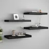vidaXL Schweberegale 4 Stk. Schwarz 50x23x3,8 cm MDF Produktbild-Vorschau 17