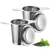 2er Pack Premium Teesieb mit Deckel und Doppelgriff, Produktbild-Vorschau 1