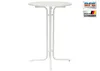 MFG Stehtisch 80 cm klappbar, weiß/weiß, wetterfest Produktbild-Vorschau 1
