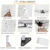 A collage of close-up images showing details of a pop-up tent. Voir les images du produit