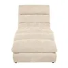 Chaiselongue SAN REMO im Chenille-Stoff, Farbe: Beige Produktbild-Vorschau 2