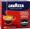 A box of Lavazza coffee capsules, with a cup of espresso being poured. Produktbild-Vorschau