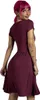 RED by EMP Damen dunkelrotes Basic Kleid mit V-Ausschnitt L Produktbild-Vorschau 5
