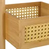 Étagère de salle de bain Relaxdays, 3 étagères en rotin, H Voir les images du produit 5