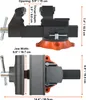SucceBuy Etau 6,5" largeur de mors, 360 degrés pivotant Voir les images du produit 8