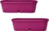 2x Blumenkasten länglich 50 cm lila Produktbild-Vorschau 1