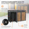 ML-Design 3-košový box na odpadky se stříškou na sázení, Náhled obrázku produktu 3
