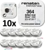 10x Renata Uhrenbatterie Batterie 364 SR621SW 0% Mercury Produktbild-Vorschau 1