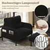 Sweiko Cord set di 3 poltrone + sgabello + divano a 2 posti Anteprima dell’immagine prodotto 3