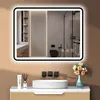 PESENXAN LED Spiegel Bad 80 x 60 cm mit Beleuchtung – Produktbild-Vorschau 1