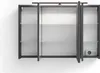 A modern, wall-mounted bathroom cabinet with mirrored doors. Náhled obrázku produktu