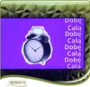 An alarm clock is shown on a purple background with text on the right side. Podgląd zdjęcia produktu