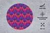 MuchoWow® Mauspad Mousepad Tulpen - Muster - Retro 50x50 cm Produktbild-Vorschau 3
