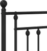 Metalowa Rama Łóżka Z Wezgłowiem, Czarna, 120X200 Cm Podgląd zdjęcia produktu 8