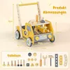 2-in-1 Lauflernwagen Holz Lauflernhilfe mit Produktbild-Vorschau 3