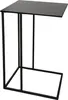 A black metal side table against a white background. Anteprima dell’immagine prodotto
