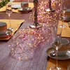 LED Draht Büschellichterkette Compact - 480 pink-/bernstein LED - L:6m - 8 Funktionen - Trafo - gold Produktbild-Vorschau