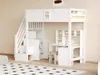 Sweiko Lit mezzanine en bois massif 90 x 200 cm, Porte de Voir les images du produit 7