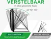 Diagram showing the adjustable angles of a rebounder, with comparison to other brands. Produktbild-Vorschau