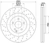 2 Bremsscheiben gelocht Ø 67 mm 30 mm HELLA passend für Produktbild-Vorschau 8