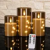 Ikodm 3er-Set LED Kerzen mit Lichterkette und Produktbild-Vorschau 8