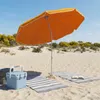 vidaXL záhradný slnečník, 240 cm, 170T polyester, oranžová Náhľad obrázku produktu 3